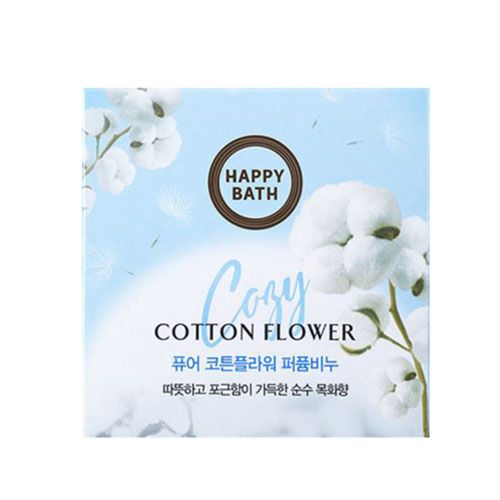 Мыло с экстрактом хлопка Happy Bath Pure Cotton Flower Perfume Soap